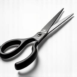 Traditional Japanese Ikebana scissors with black handles